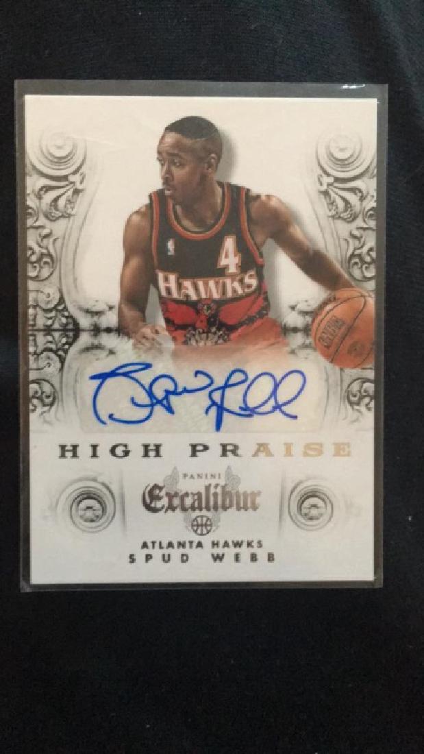 Spud Webb panini Excalibur auto (1 of 2)