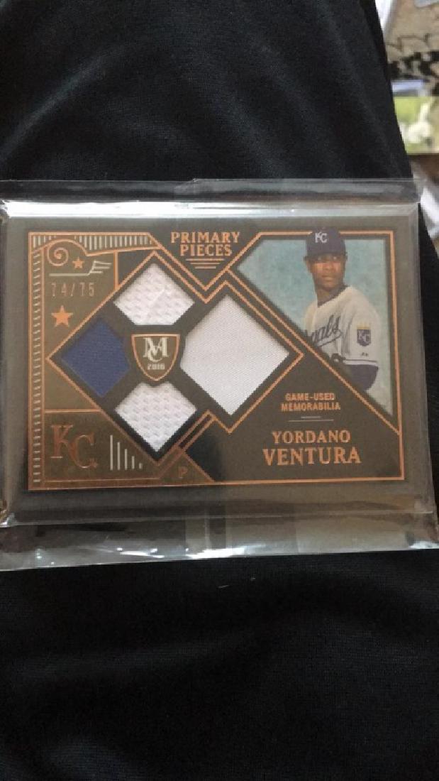 Yordano Ventura primary pieces quad patch /75 (1 of 4)