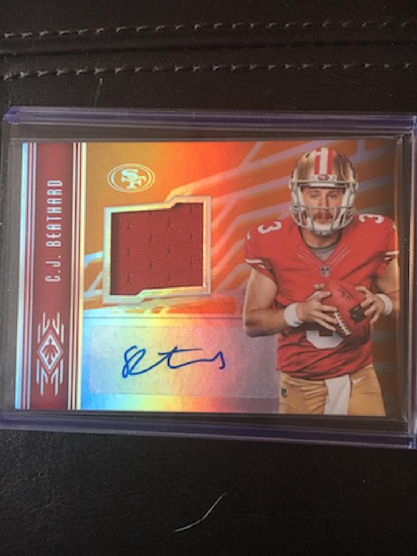 C.J. Beathard Panini jersey insert auto (1 of 1)