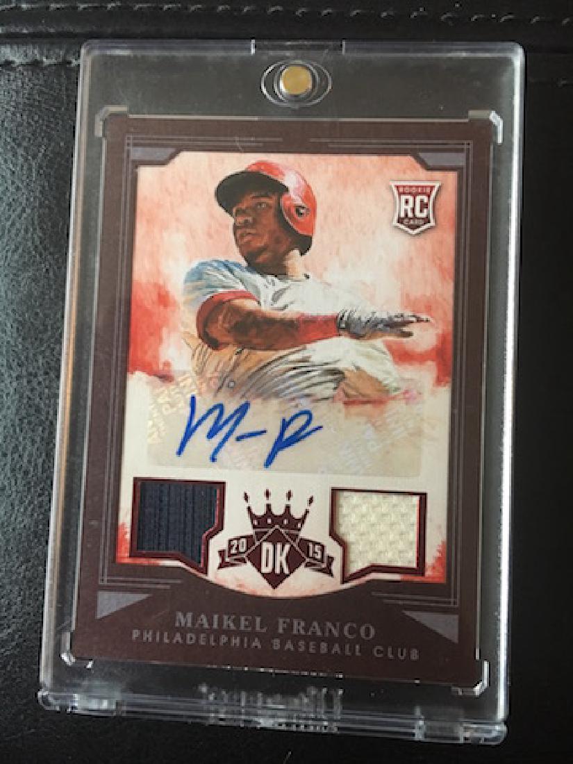Maikel Franco DK jersey insert RC auto (1 of 1)