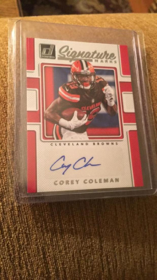 Corey Coleman 2017 signature marks auto (1 of 1)
