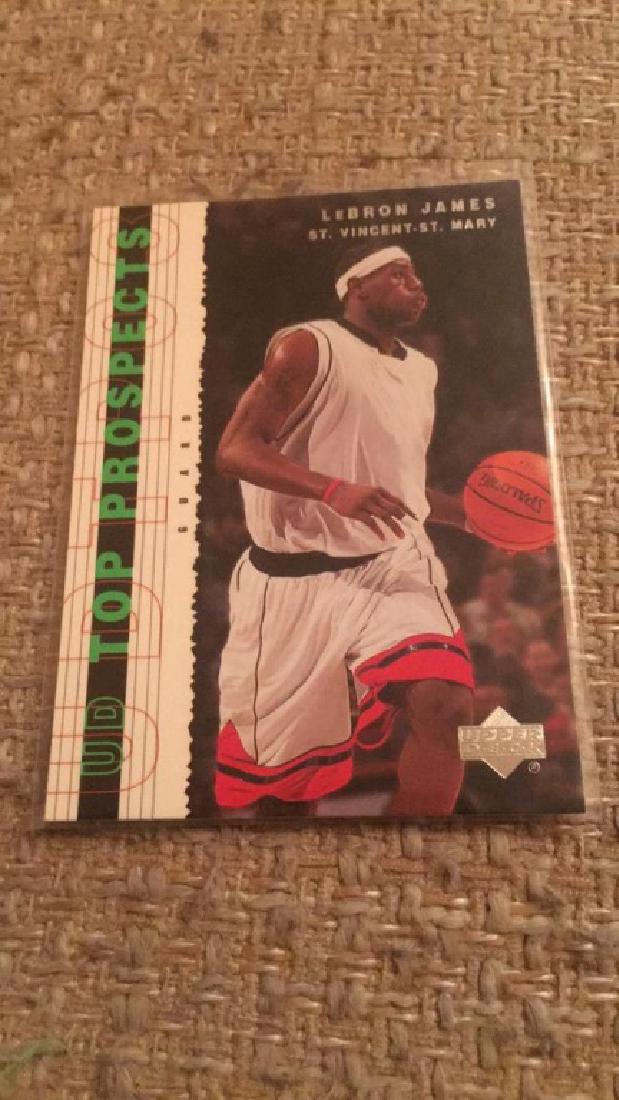 LeBron James upper deck top prospect RC (1 of 1)