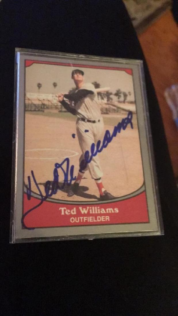Ted Williams vintage on card autograph (1 of 2)
