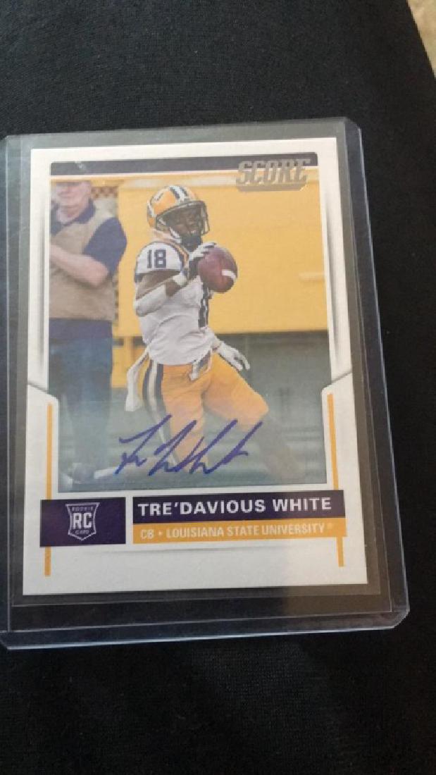 Tre'davious White 2017 score auto RC (1 of 2)