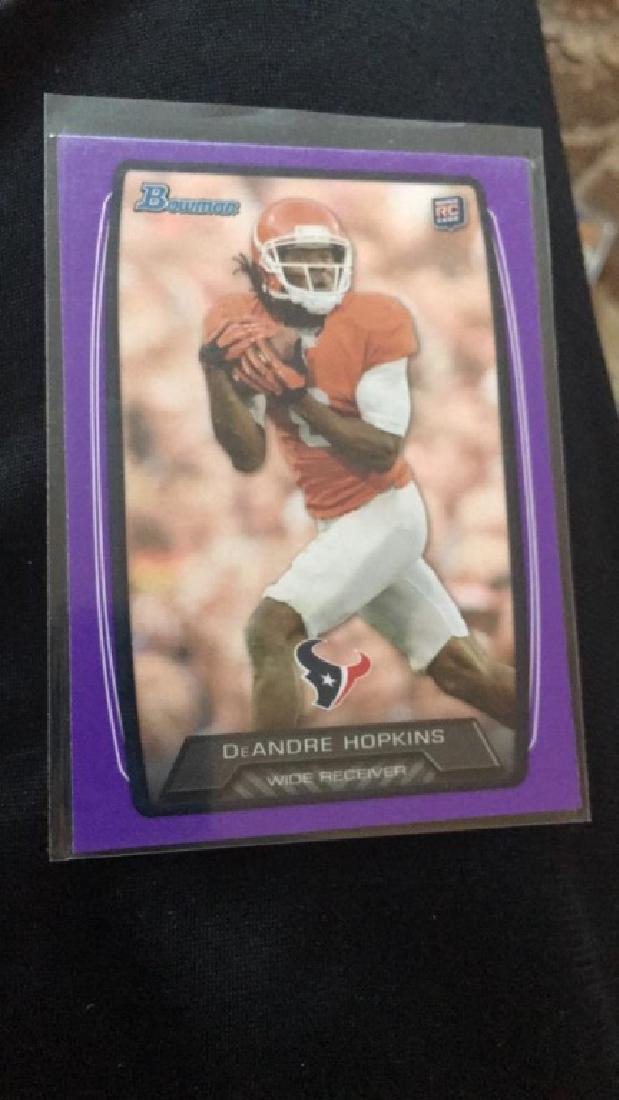 Deandre Hopkins 2013 bowman purple (1 of 2)