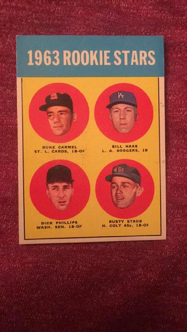 1963 Topps Rusty Staub RC nice shape (1 of 2)