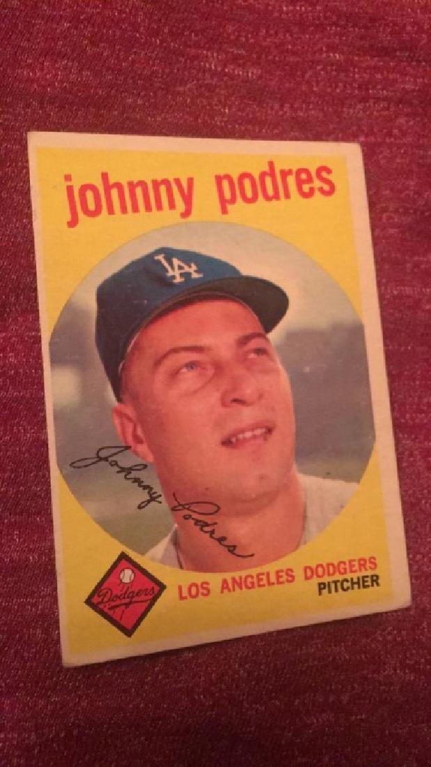 1959 Topps Johnny Podres (1 of 2)