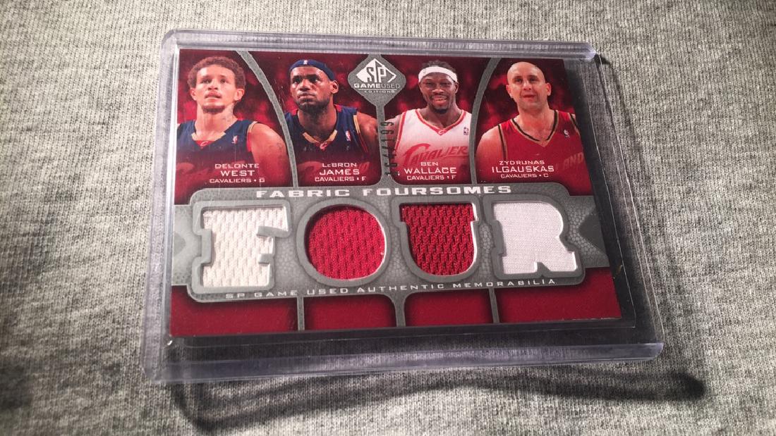 LeBron James SP game used fabric for some quad (1 of 2)