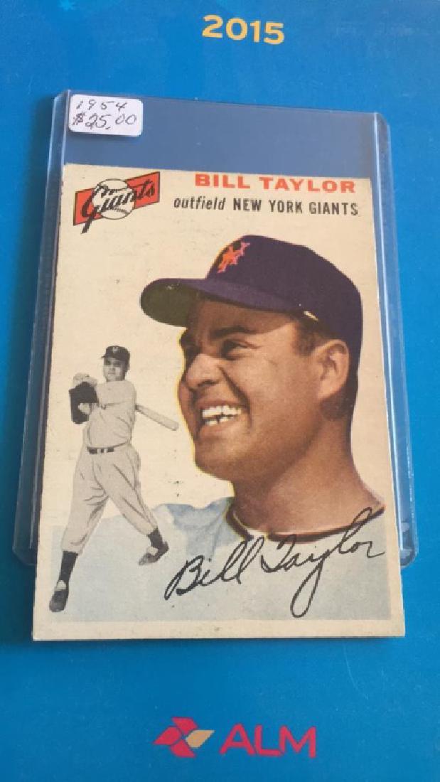 Bill Taylor 1954 Topps nice card (1 of 2)