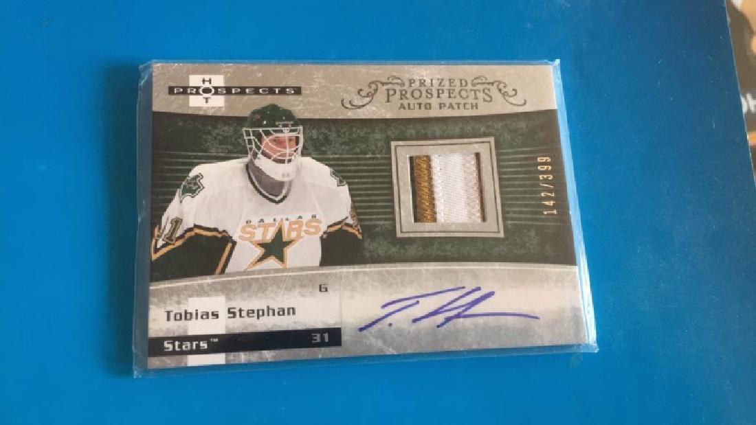 Tobias Stephan hot prospects 3 color patch auto (1 of 2)