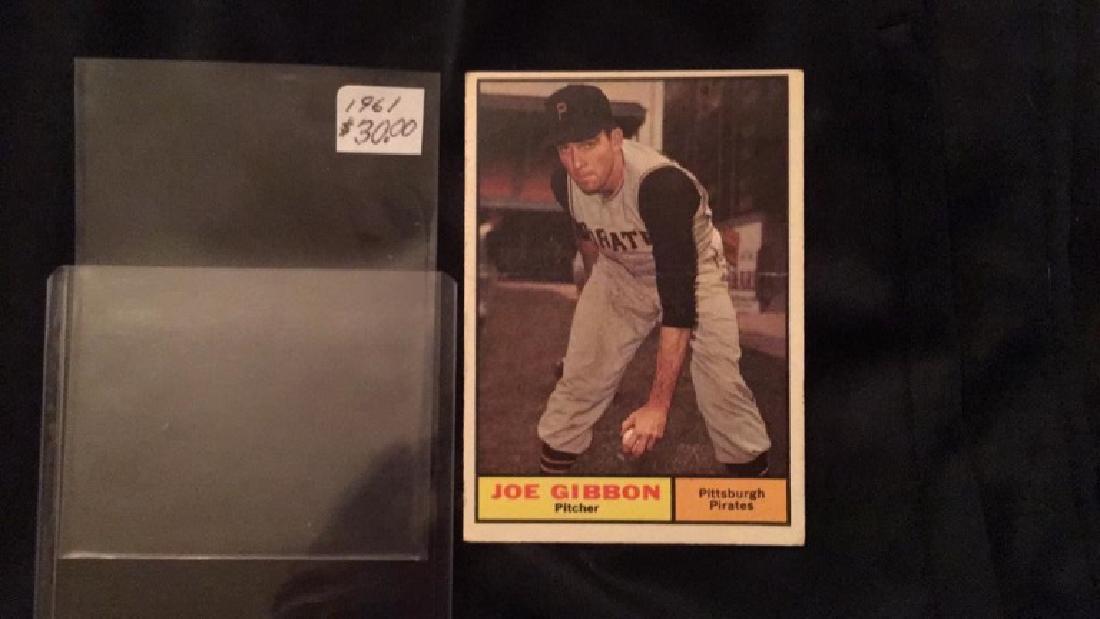 1961 TOPPS SET BREAK 523 JOE GIBBON PIRATES EXMT+- (1 of 2)