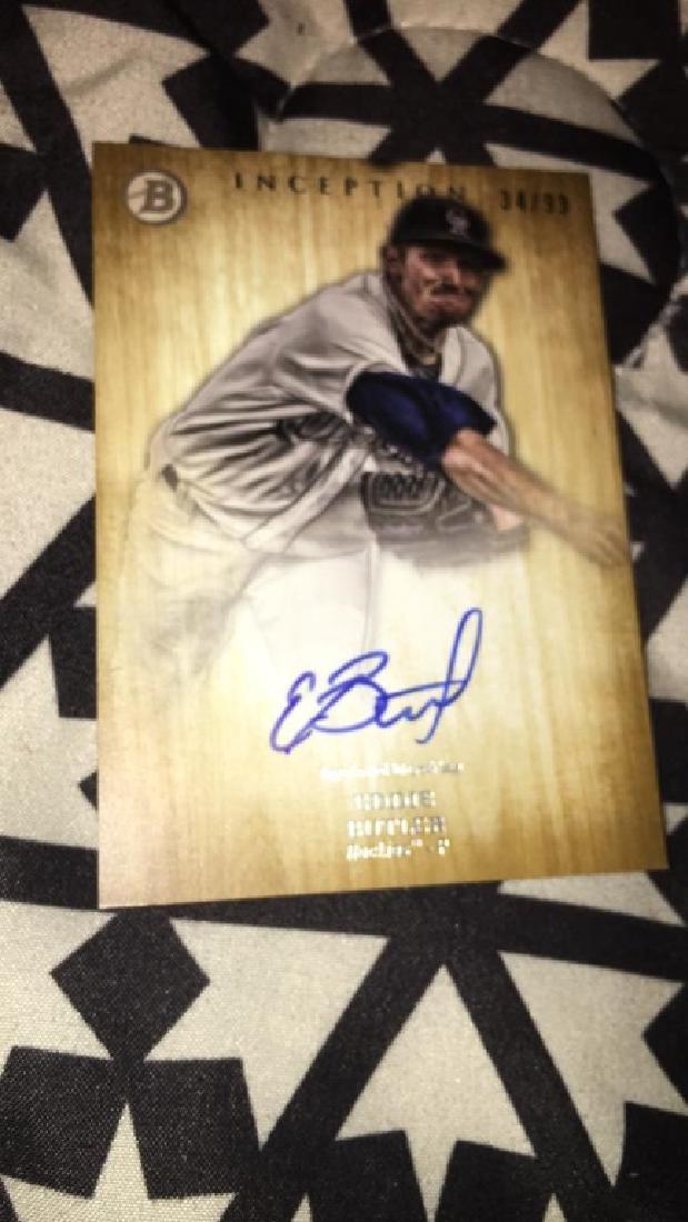 Eddie butler 2014 bowman inception auto SP/99 (1 of 2)