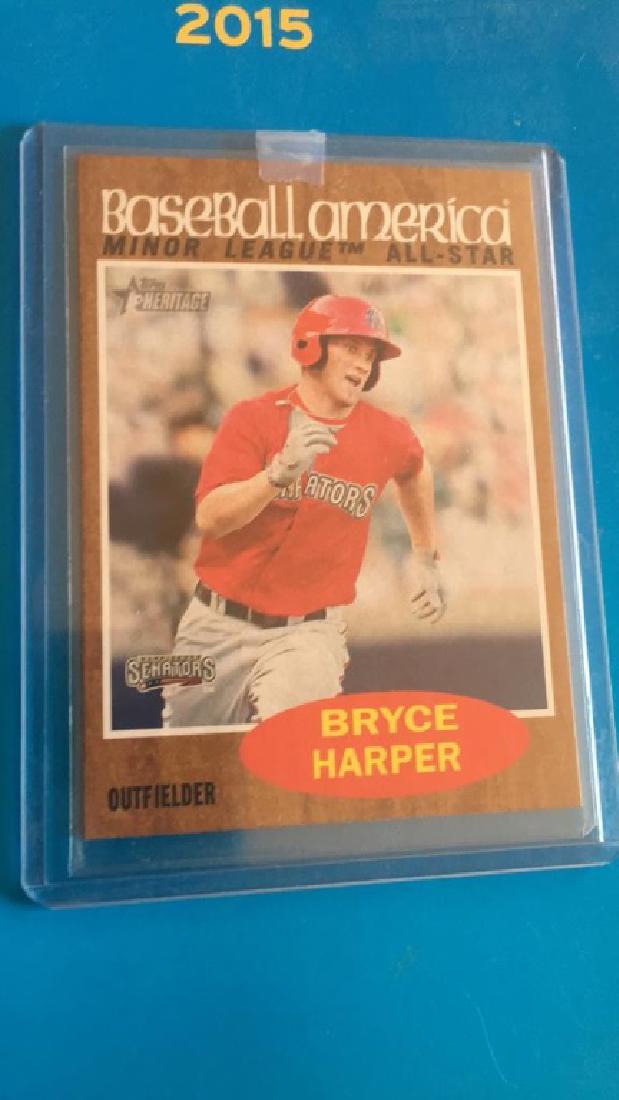 Bryce Harper 2011 Topps heritage RC Baseball (1 of 2)