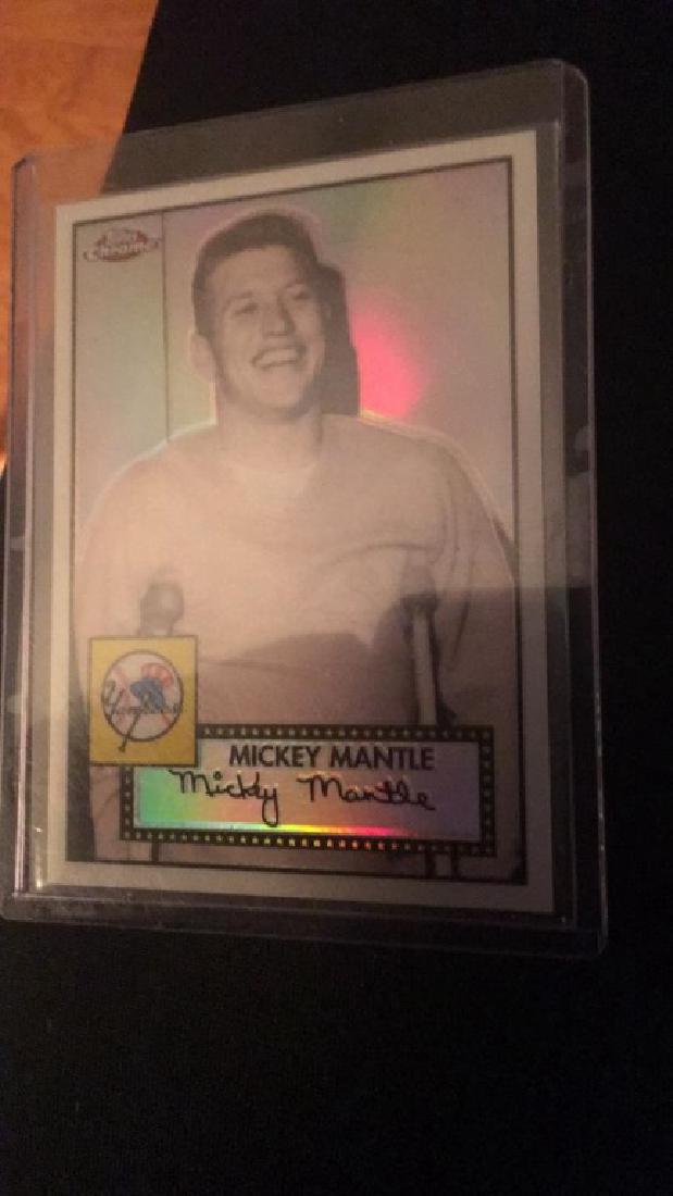 Mickey Mantle Topps chrome refractor insert SP (1 of 2)