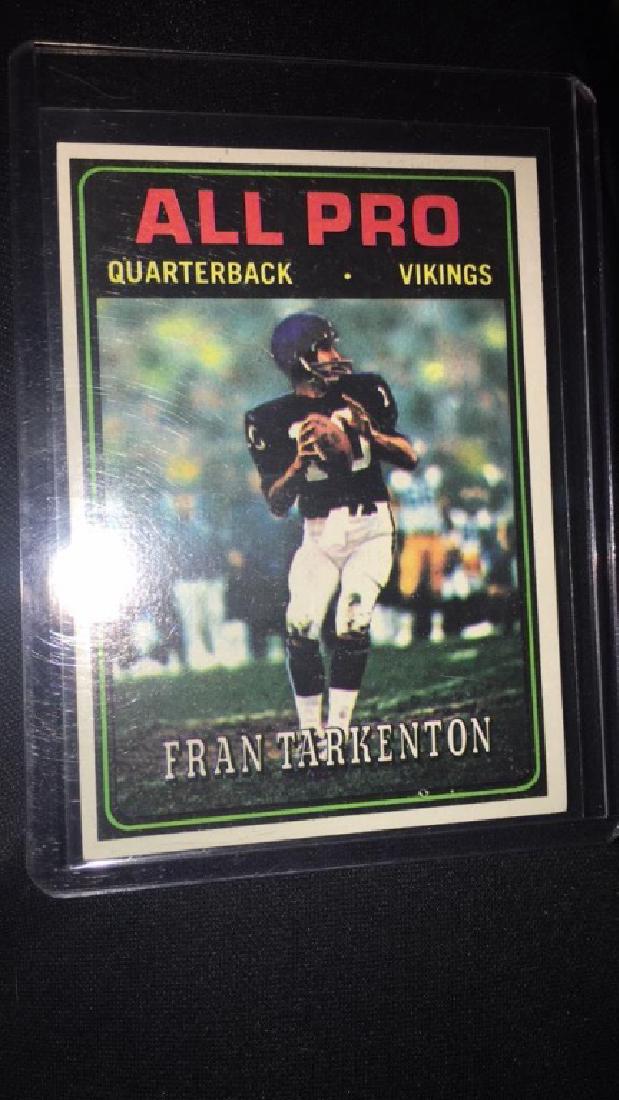 Fran Tarkenton 1974 Topps All Pro nice shape (1 of 3)