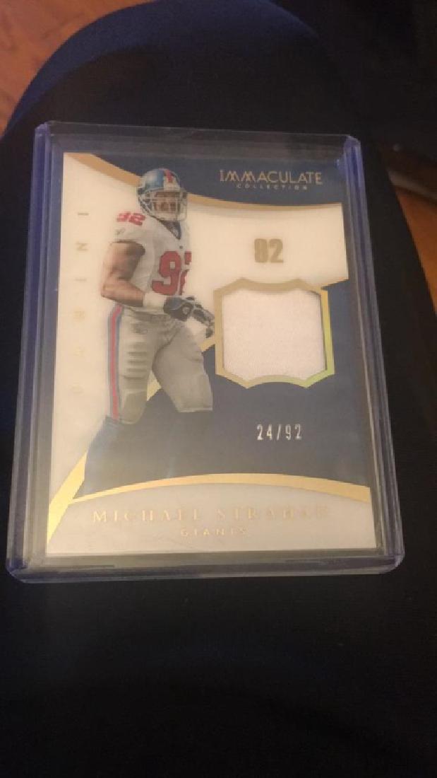 Michael Strahan 2015 Immaculate patch /92 (1 of 2)
