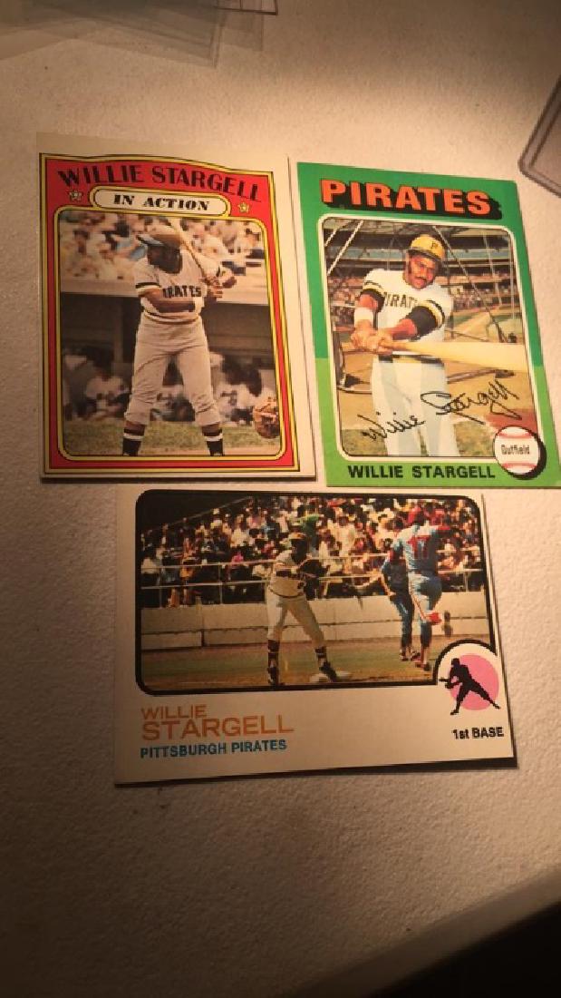 Willie Stargell 1972, 73, and 1975 Topps lot (1 of 3)