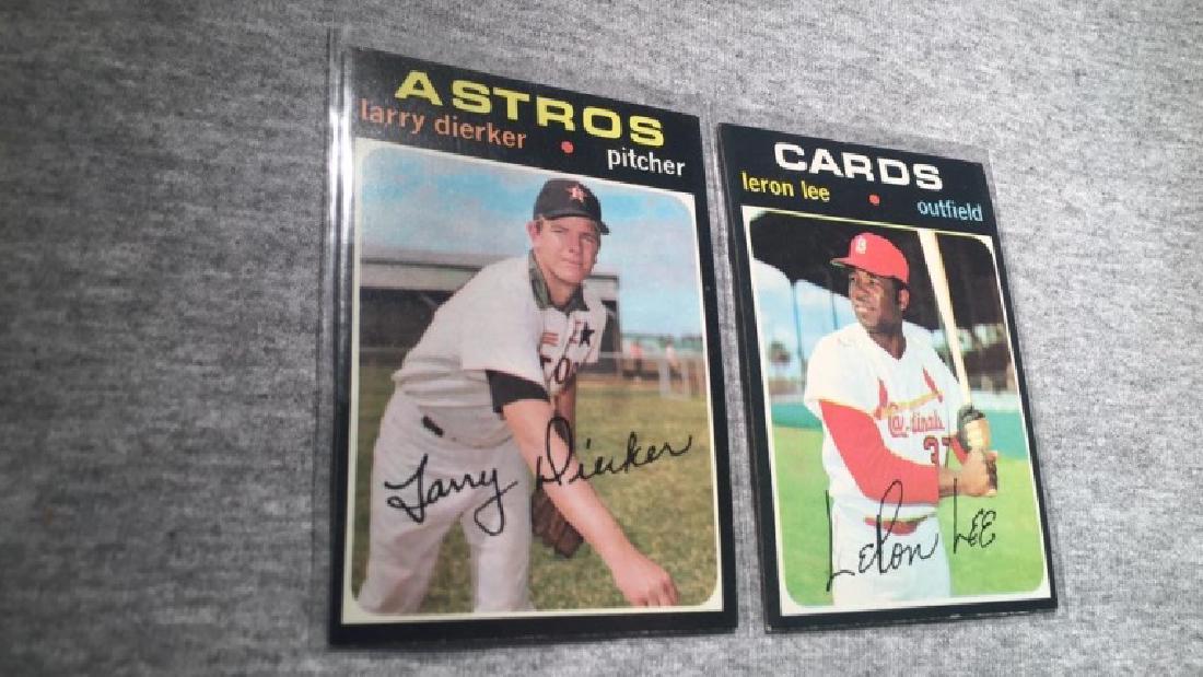 Two 1971 tops vintage baseball cards semi high (1 of 3)