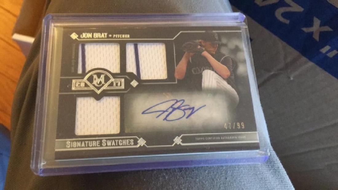 Jon Gray 2017 Topps triple patch /99 (1 of 3)