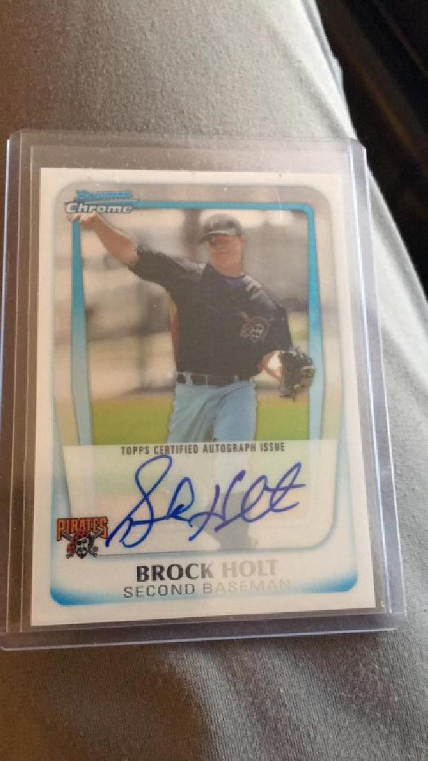 Brock holt 2011 bowman chrome auto RC (1 of 1)