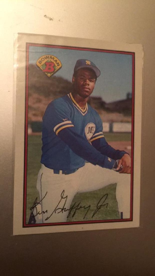 1989 bowman Ken Griffey Junior rookie card (1 of 1)