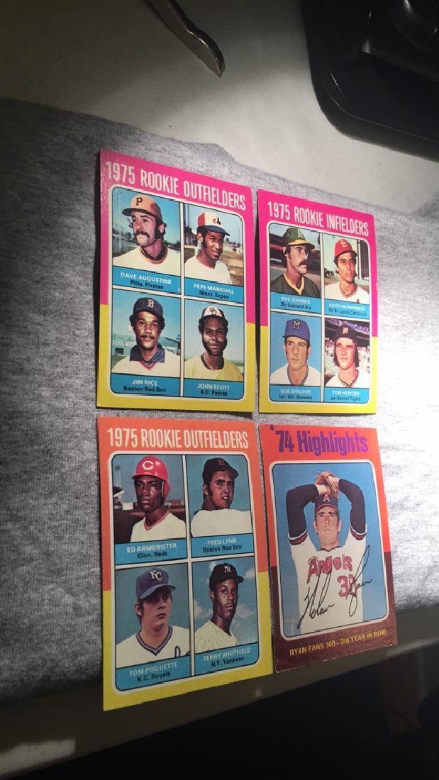 1975 topps Jim Rice rookie Keith Hernandez rookie (1 of 6)