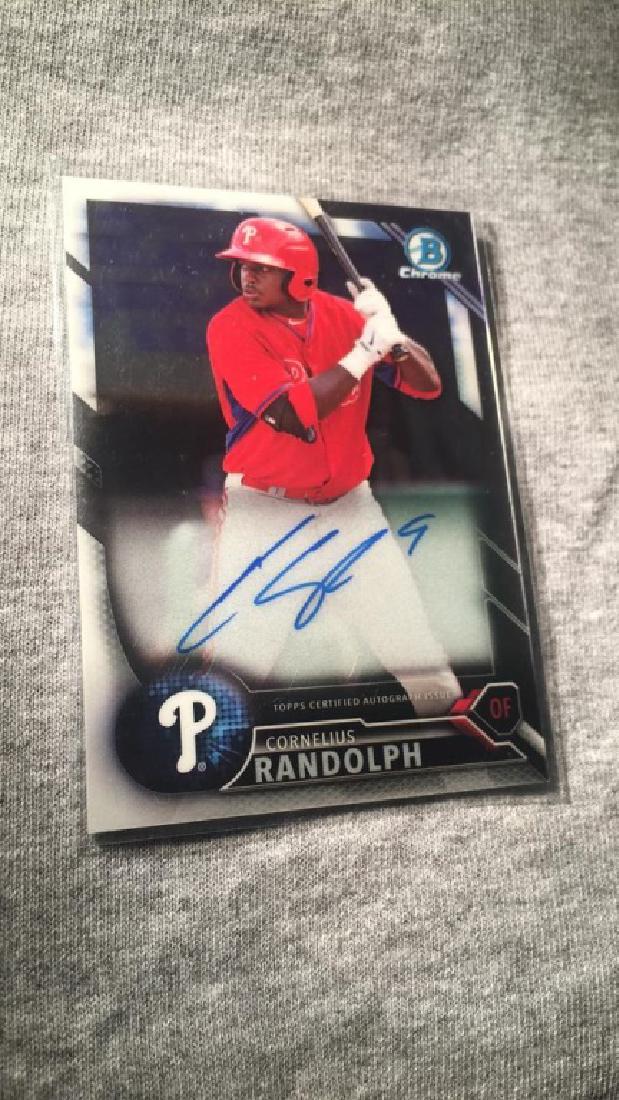 Cornelius Randolph 2016 bowman chrome RC auto (1 of 1)