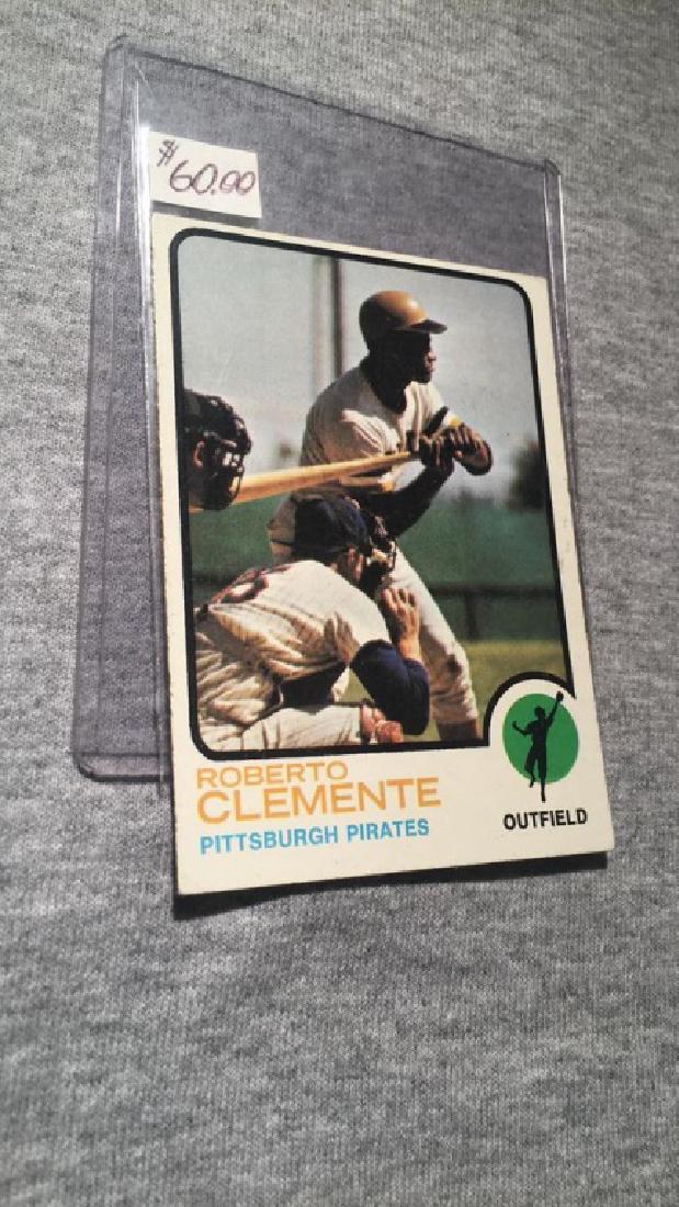 Roberto Clemente 1973 Topps Vintage card nice (1 of 2)