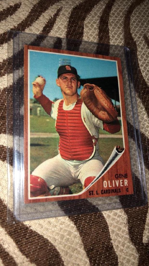 Gene Oliver 1962 Topps High # nice shape (1 of 2)