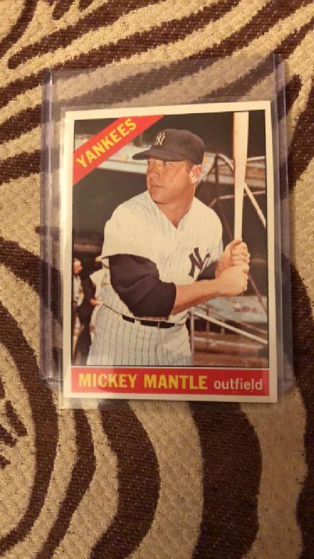 1966 Topps Mickey Mantle nice Card Sharp look (1 of 3)