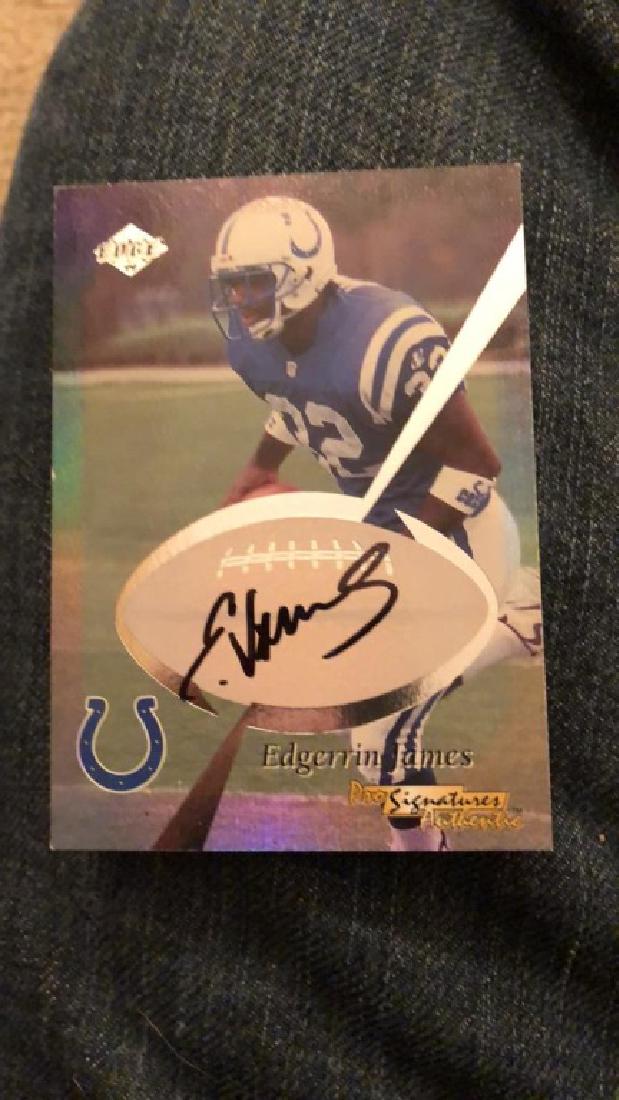 Edgerrin James 1999 Edge pro signatures RC Auto (1 of 2)