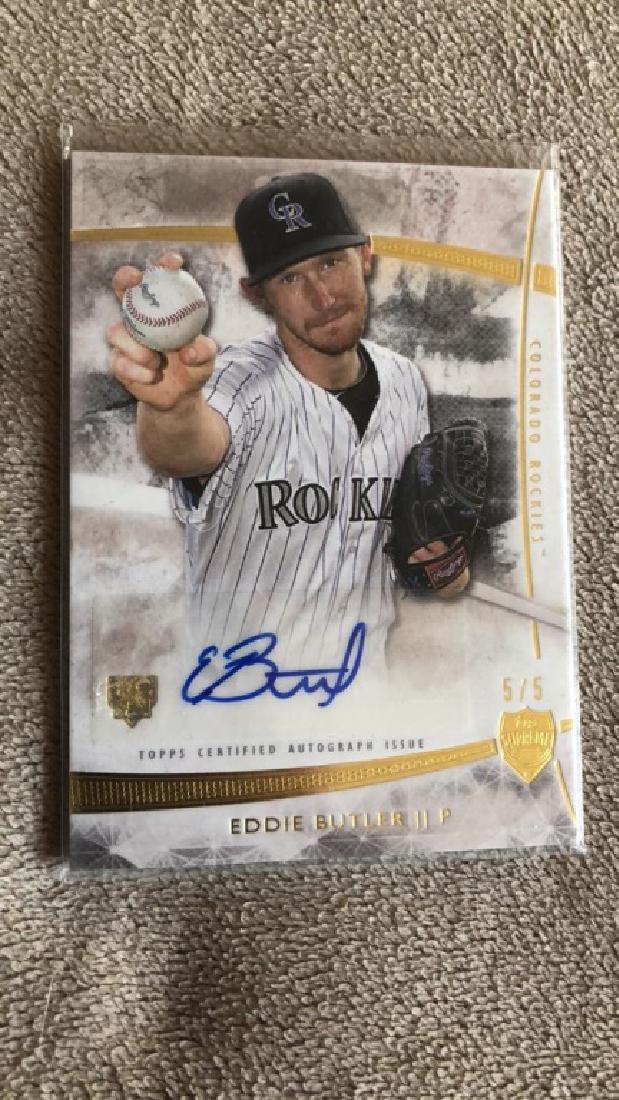 Eddie Butler Topps Supreme Auto SP 5/5 (1 of 2)