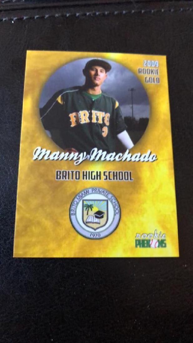 Manny Machado 2009 Rookie phenoms Gold RC (1 of 2)