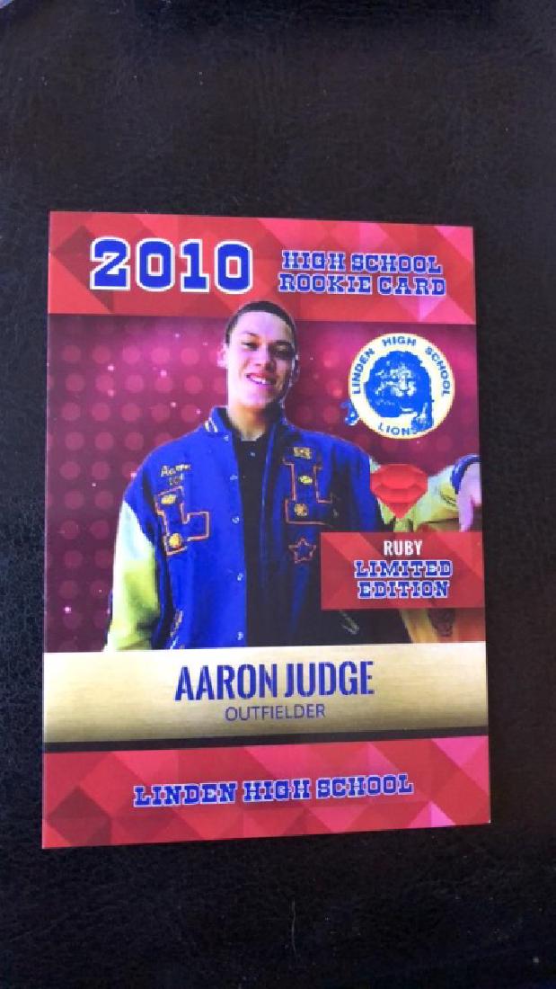 Aaron Judge high school rookie card ruby Limited: addition/2500