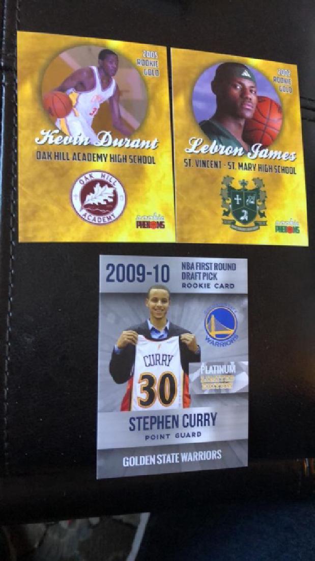Lebron James Steph Curry Kevin Durant RC high (1 of 4)