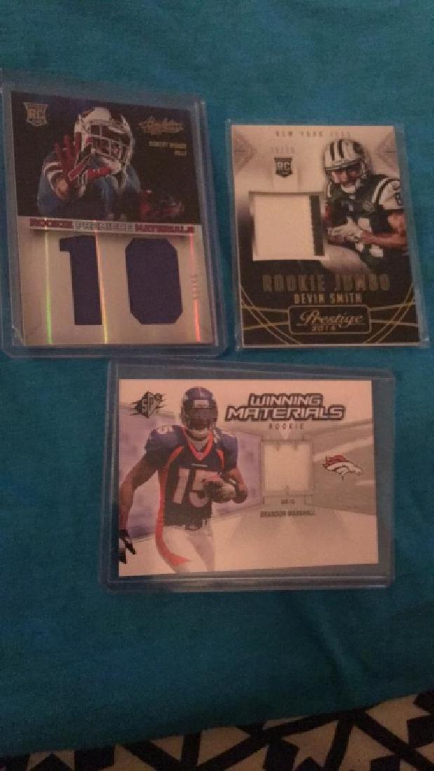 Football jersey patch lot Devon Smith Robert: woods Brandon Marshall