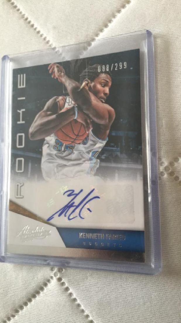 Kenneth Faried absolute auto /299: Kenneth Faried absolute auto /299