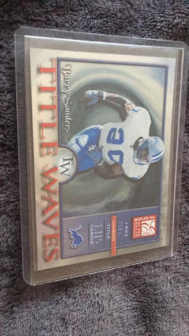Barry Sanders 2001 Elite title wave insert /1993: Barry Sanders 2001 Elite title wave insert /1993