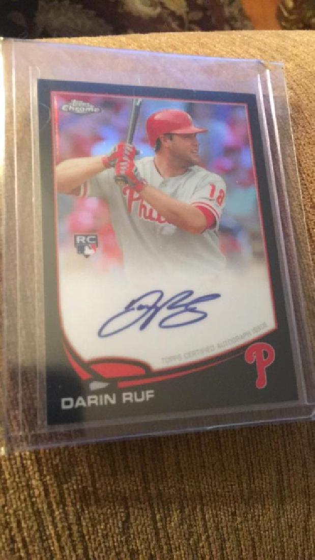 Darin Ruf 2013 Topps chrome black refractor auto (1 of 2)