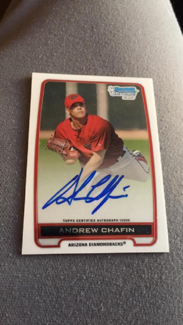 Andrew Chaffin 2012 Bowman chrome auto rookie (1 of 1)
