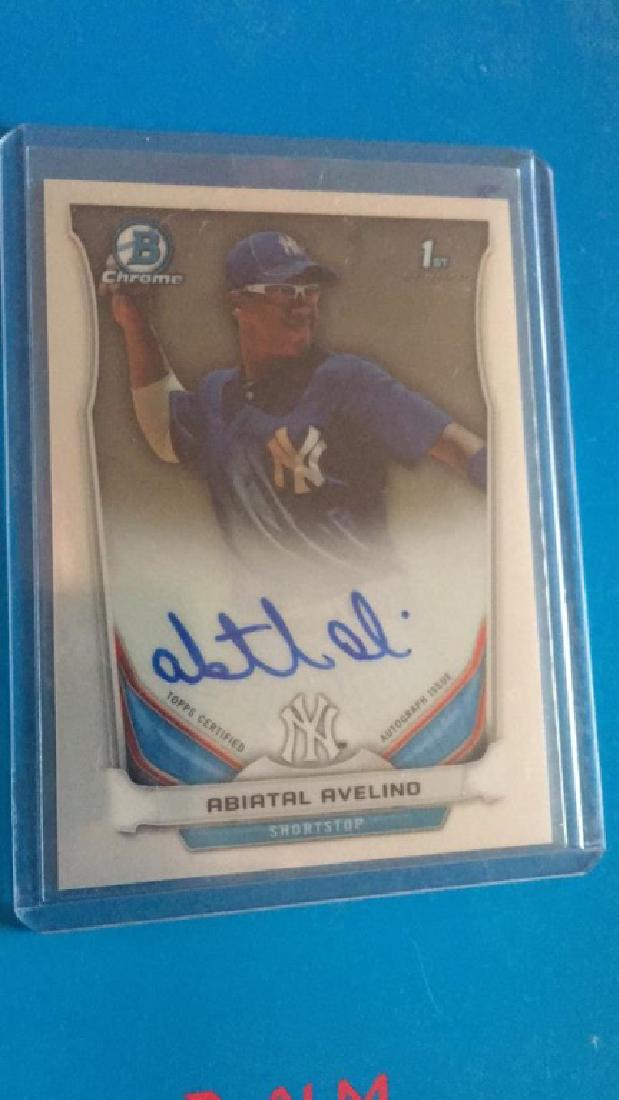 Abiatal Avelino 2014 bowman chrome auto NY (1 of 1)