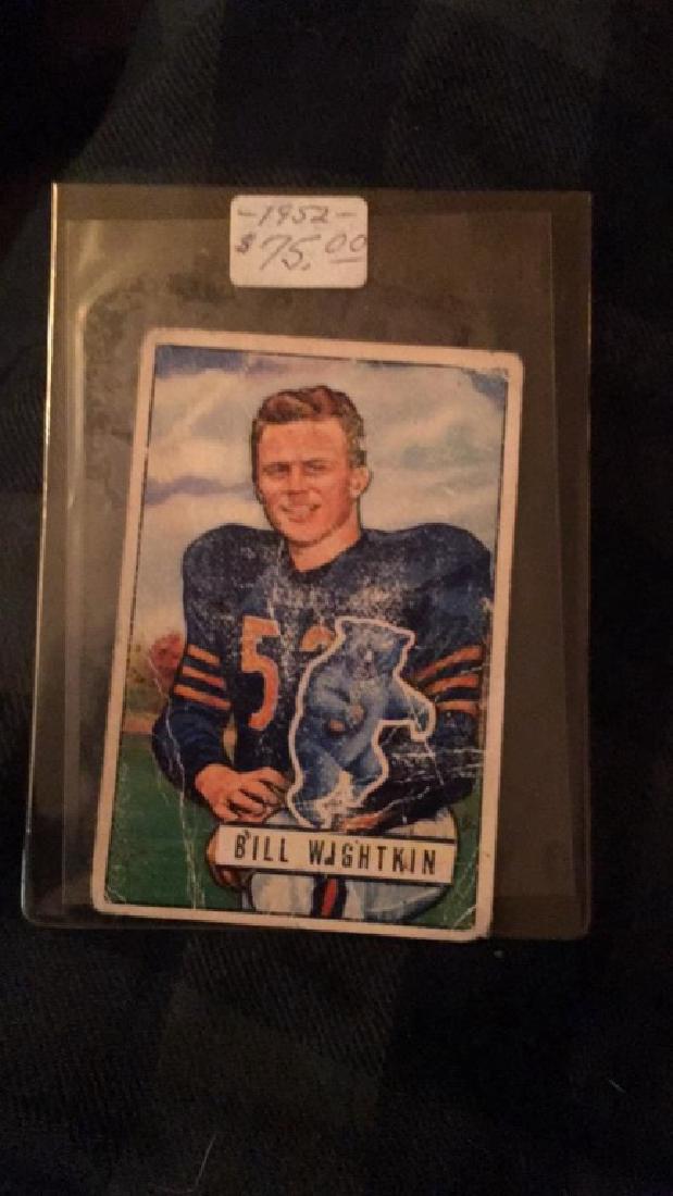 1951 Bowman Football Bill Wightkin (1 of 2)