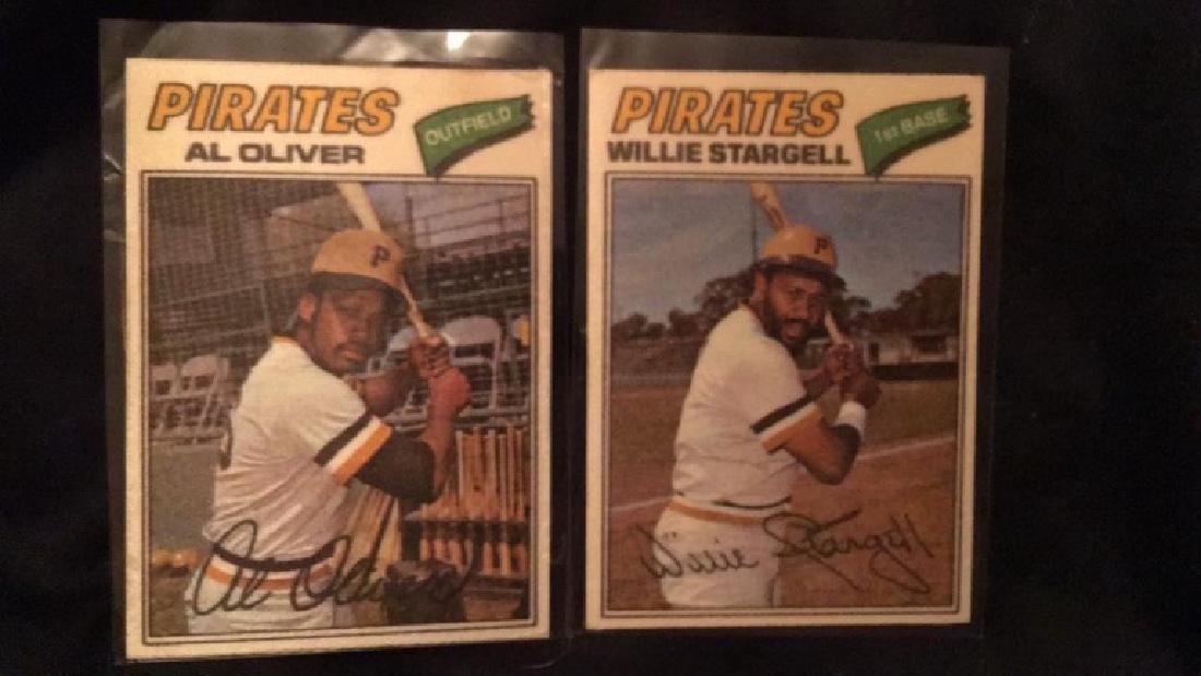 Willie Stargell and Al Oliver 1977 Topps Felt (1 of 2)