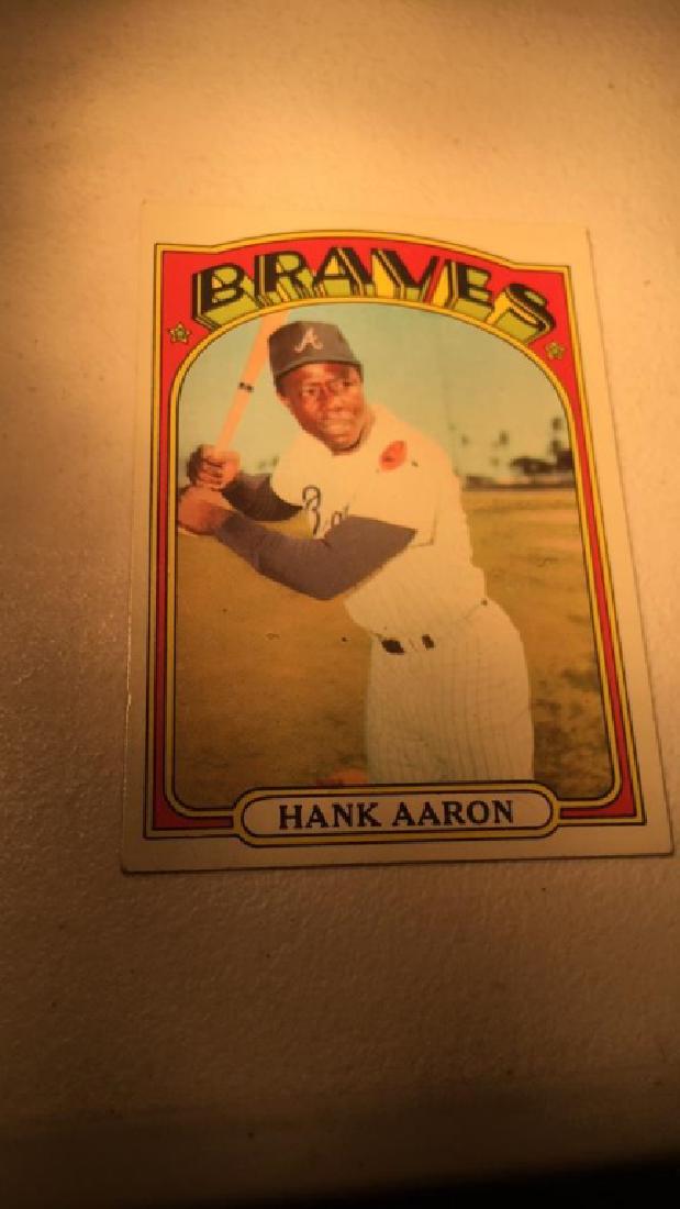 1972 Topps Hank Aaron vintage card nice shape (1 of 3)