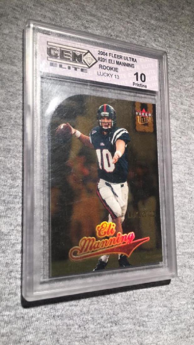 Eli Manning 2004 fleer Ultra lucky 13 RC graded (1 of 2)