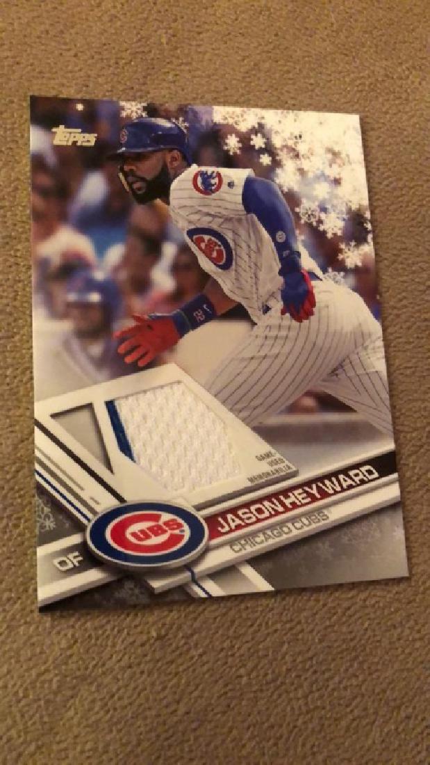 Jason Heyward 2017 Topps snowflake 2 color Jersey: Jason Heyward 2017 Topps snowflake 2 color Jersey