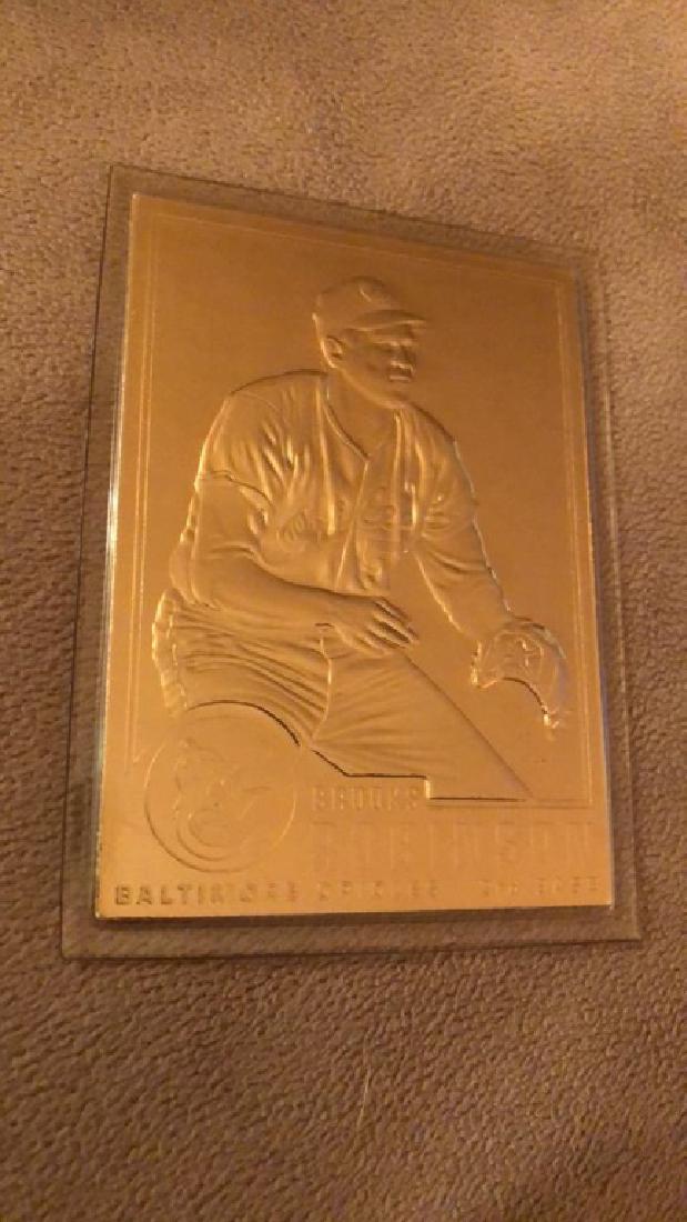 Brooks Robinson 22Kt gold card: Brooks Robinson 22Kt gold card