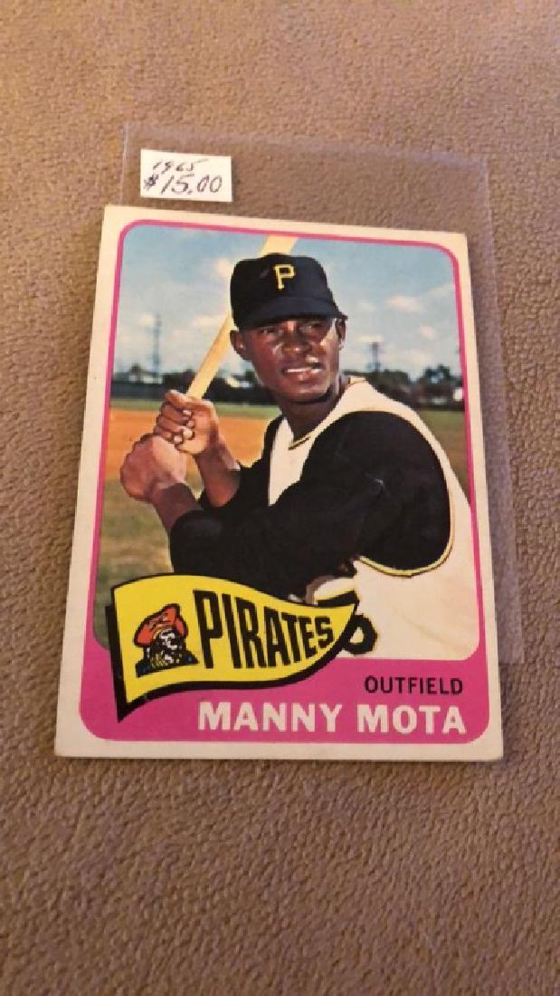 Manny Mota 1965 Topps RC nice shape (1 of 2)