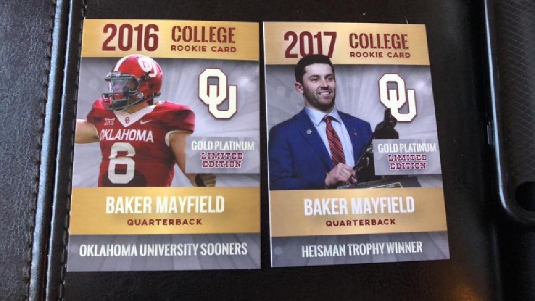 Baker Mayfield 2016 and 2017 college Rookie (1 of 2)