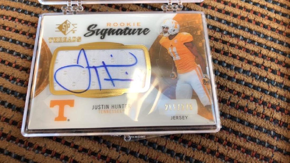 Justin Hunter 2013 SP authentic Rookie Signature (1 of 2)